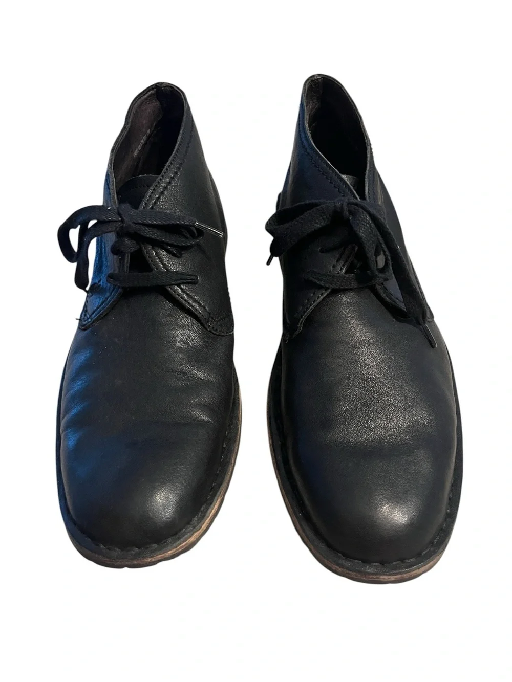 John Varvatos USA Black Leather Chukka Ankle Boots Men’s Sz 10